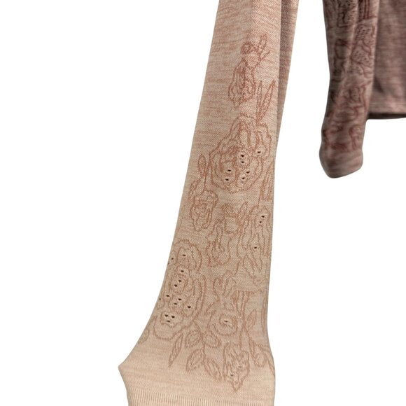 CALIA Seamless 1/4 Zip Pullover Floral Ombre Mesa Rose Size M - Picture 4 of 9